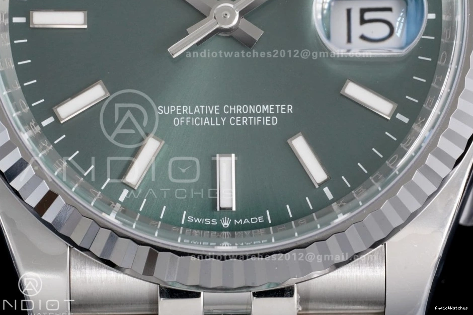 126234 1:1 SH Bracelet Steel 904L Best 564 Green Soft Stick 36 Dial on DateJust Jubilee Edition Clean 1005